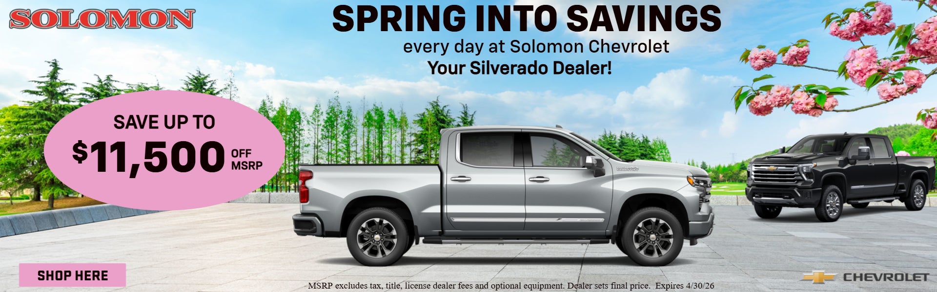 Save up to $11,500 Off MSRP