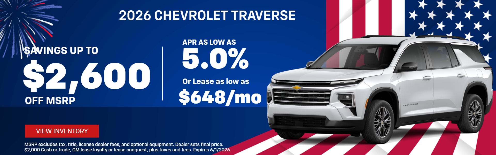 Savings up to $2600 OFF MSRP